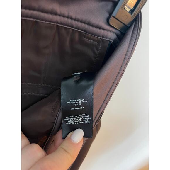 Babaton Command Cropped Faux Leather Pant – Rich Mocha Brown, Size 4 (NWT) - Picture 8 of 8